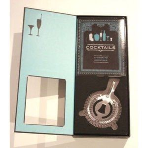 COCKTAILS Connoiseur Collection Bar STRAINER & MINI Book BONUS  ~ Great GIft ~